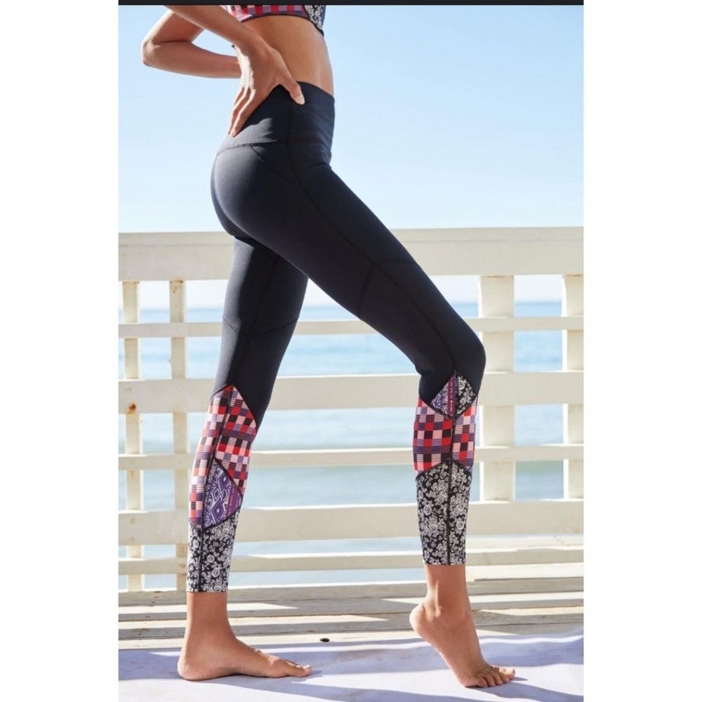 Free People Movement High-Rise Daredevil Full-Length Leggings, Size L, GUC